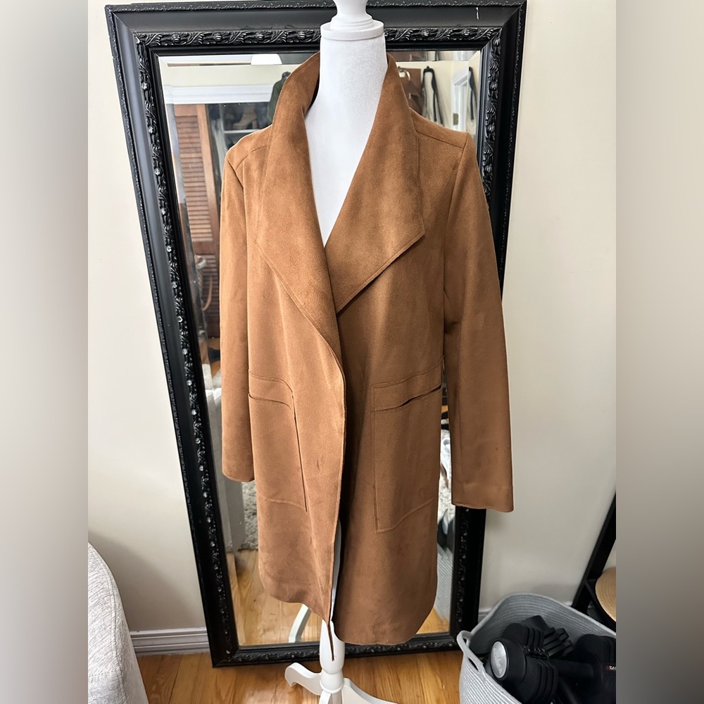 HYFVE faux suede coat small NWOT
